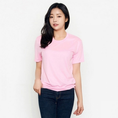 에어로쿨 라운드 반팔 단체티 티셔츠 SH-05_쿨론 5XL 제작가능 (긴팔가능) 회사 학교 교회 체육대회 단체복