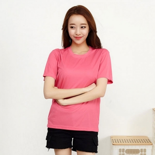 에어로쿨 라운드 반팔 단체티 티셔츠 SH-05_쿨론 5XL 제작가능 (긴팔가능) 회사 학교 교회 체육대회 단체복