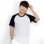 쿨 스트라이프 라운드 반팔 티셔츠 SP-250(5XL~ 티제작 가능)
