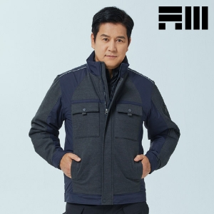 아트윈 폴리 스판 데님라이크 작업복/근무복 점퍼 W-2385