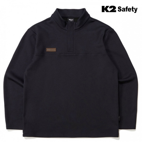 K2 세이프티 근무복 작업복 기모 반집업 긴팔티셔츠 TS-F3201