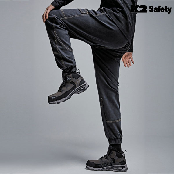 K2 세이프티 겨울 작업복 데님 기모 워크웨어 브랜드 바지 PT-F3301