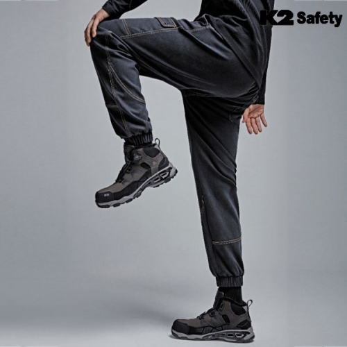 K2 세이프티 겨울 작업복 데님 기모 워크웨어 브랜드 바지 PT-F3301