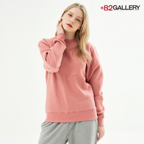 [+82 GALLERY] 헤비 블랜디 기모 단체 맨투맨 티셔츠 (WMTGM01)