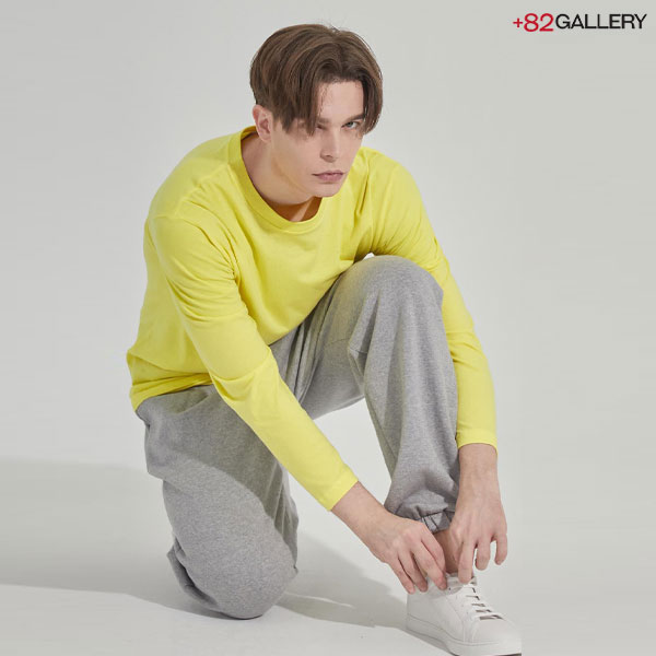 [+82 GALLERY] 헤비 블랜디 기모 트레이닝복 바지 (WPTGM01)