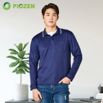 피오젠 긴팔 사무복 라인 카라티셔츠 PT-11L, 13L, 14L
