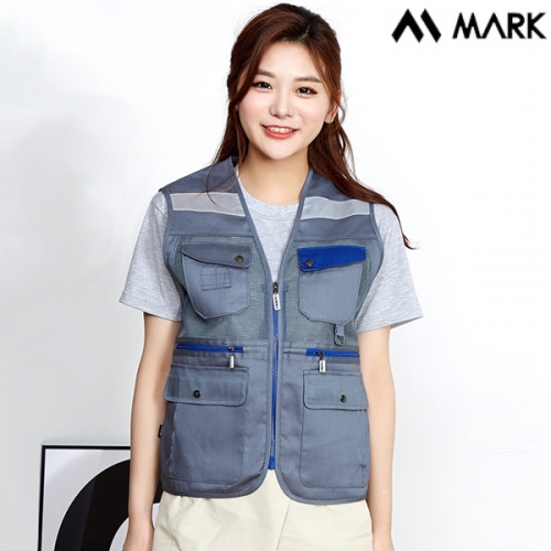 마커 배색 주머니 TC 조끼 MK-131~137