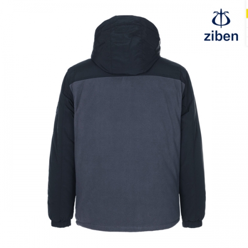 지벤 탈부착 후드 폴라플리스 패딩 점퍼 겨울 동계 작업복 근무복 ZB-J2357