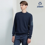 지벤 남여공용 우븐 포켓 라운드 티셔츠 단체 맨투맨 ZB-T2371