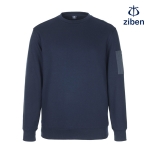 지벤 남여공용 우븐 포켓 라운드 티셔츠 단체 맨투맨 ZB-T2371