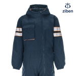 지벤 오픈형 후드 다이아 퀄팅 패딩 반사띠 작업복/정비복 ZB-S2396