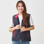 메덱스 풀달 망사 경량 카라 조끼 MC-22 (회사 단체복 행사 조끼 주문 제작)