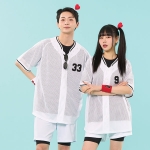 화이트 메쉬 베이스볼 야구복 반티(상의기준)