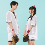 화이트 메쉬 베이스볼 야구복 반티(상의기준)