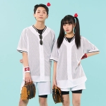 화이트 메쉬 베이스볼 야구복 반티(상의기준)