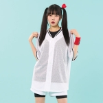 화이트 메쉬 베이스볼 야구복 반티(상의기준)