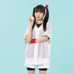화이트 메쉬 베이스볼 야구복 반티(상의기준)