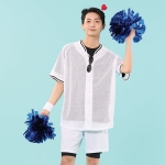 화이트 메쉬 베이스볼 야구복 반티(상의기준)