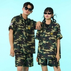 군복반티 개구리군복반티 반팔 세트
