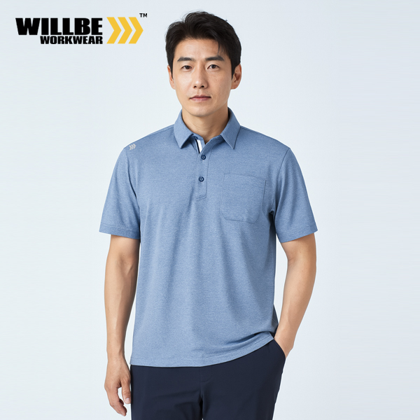 윌비(WILLBE) 카치온 싱글 작업복 티셔츠 CT-01T