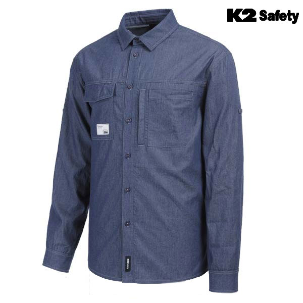 K2 세이프티 작업복 긴팔 워크셔츠 회사 작업남방 제작 SH-4401