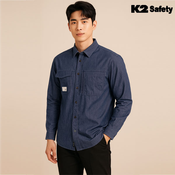 K2 세이프티 작업복 긴팔 워크셔츠 회사 작업남방 제작 SH-4401