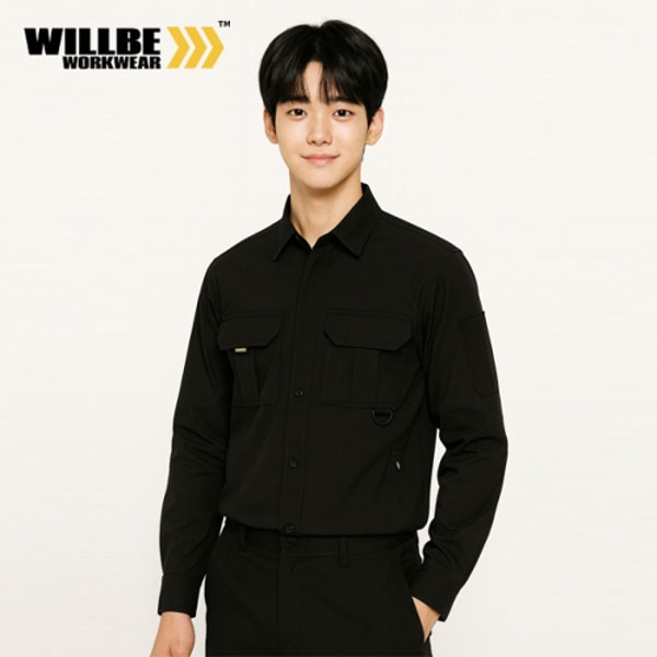 윌비(WILLBE) 립스판 긴팔 셔츠 PR-02S