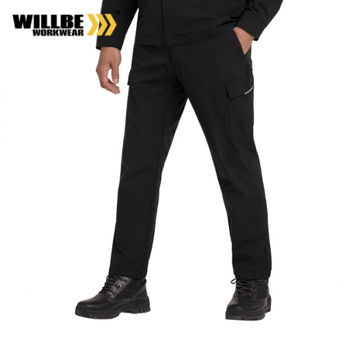 윌비(WILLBE) 스판 멀티 포켓 블랙 바지 PR-04P