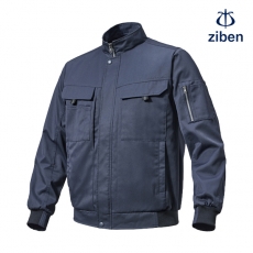 지벤(ZIBEN) 사선 요크 절개 작업복/근무복 상&middot;하의 세트 ZB-JP2304