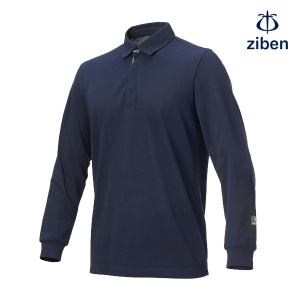 지벤(ZIBEN) 방염 긴팔 카라 티셔츠 ZB-FRT01