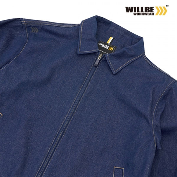 윌비(WILLBE) 루즈핏 데님 작업복 근무복 자켓 SO-12K