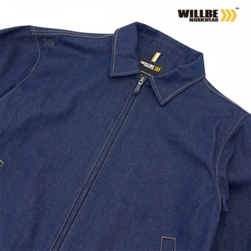 윌비(WILLBE) 루즈핏 데님 작업복 근무복 자켓 SO-12K