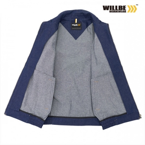 윌비(WILLBE) 루즈핏 데님 작업복 근무복 자켓 SO-12K