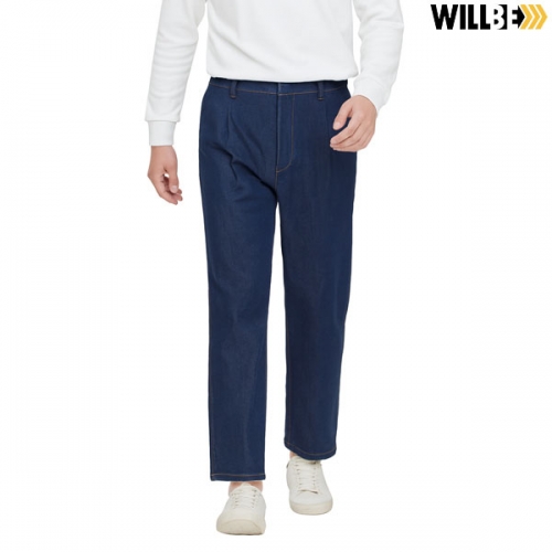 윌비(WILLBE) 테이퍼드 핏 블루진 데님 팬츠 SO-12P