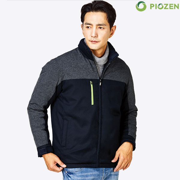 피오젠(PIOZNE) 웰론솜 배색 작업복 근무복 점퍼 PW-J2412