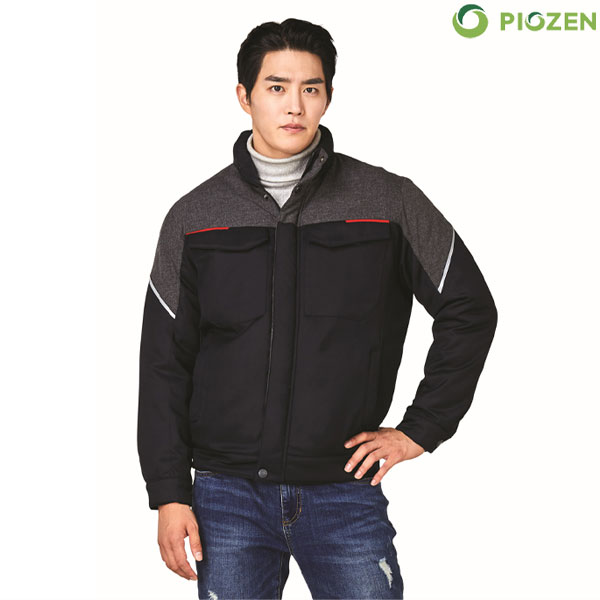피오젠(PIOZNE) 웰론솜 반사띠 작업복 근무복 작업 점퍼 PW-J2413