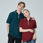 SH-70 카치온 지퍼 무지 반팔 카라티셔츠