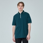 SH-70 카치온 지퍼 무지 반팔 카라티셔츠