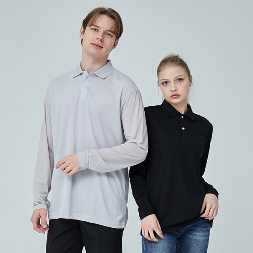 SH-80 에어로쿨 냉감 에리T 무지 긴팔 카라티셔츠