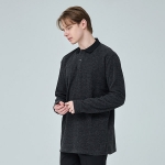 SH-81 카치온 후리스 에리T 무지 긴팔 카라티셔츠