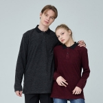 SH-81 카치온 후리스 에리T 무지 긴팔 카라티셔츠