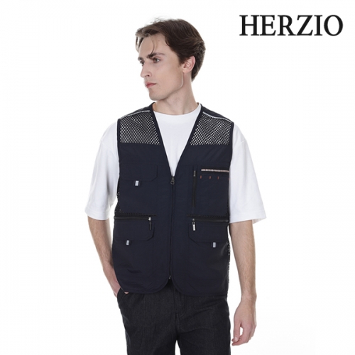헤르지오(HERZIO) 망사조끼 작업조끼 여름 작업 복 HZ-V2401,V2401-1