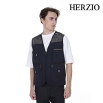 헤르지오(HERZIO) 망사조끼 작업조끼 여름 작업 복 HZ-V2401,V2401-1