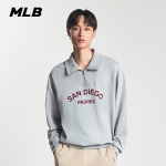 엠엘비(MLB) 바시티 레터링 반집업 맨투맨 3AMTV0244