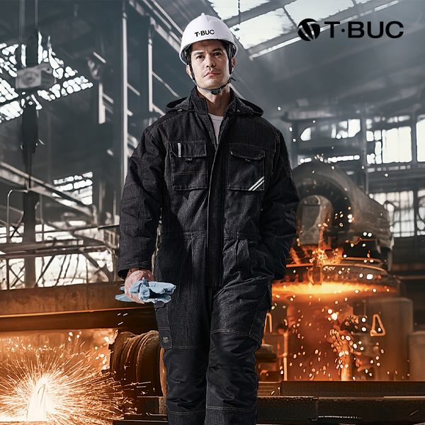 티뷰크(T&middot;BUC) 방염 블랙데님 패딩 정비복 TBS-781