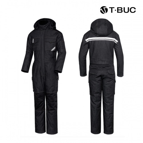 티뷰크(T&middot;BUC) 방염 블랙데님 패딩 정비복 TBS-781