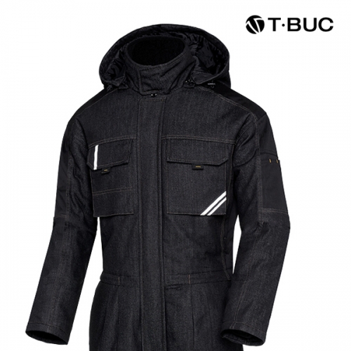 티뷰크(T&middot;BUC) 방염 블랙데님 패딩 정비복 TBS-781