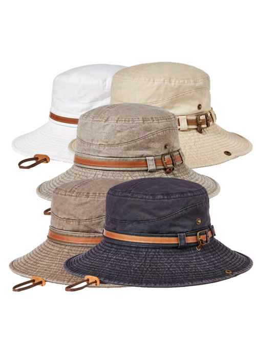 벙거지 사파리 등산 면 워싱 모자 단체모자 제작 JI-H37