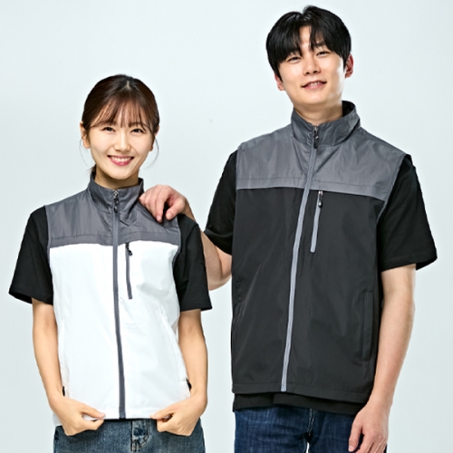 도비립 배색 단체조끼 회사 단체복조끼 MA-013