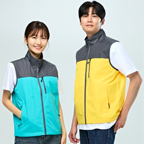 도비립 배색 단체조끼 회사 단체복조끼 MA-013